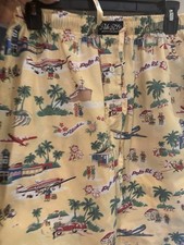 NWT Polo Ralph Lauren Yellow Polo Bear On Vacation Aloha Hawaii Boxer Short, S