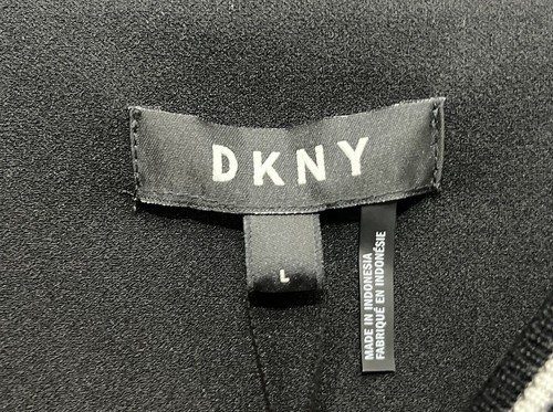 Vestido DKNY Mujer Grande Manga Corta Fiesta Picnic Algodón Funda $119 Etiqueta - Imagen 3 de 6