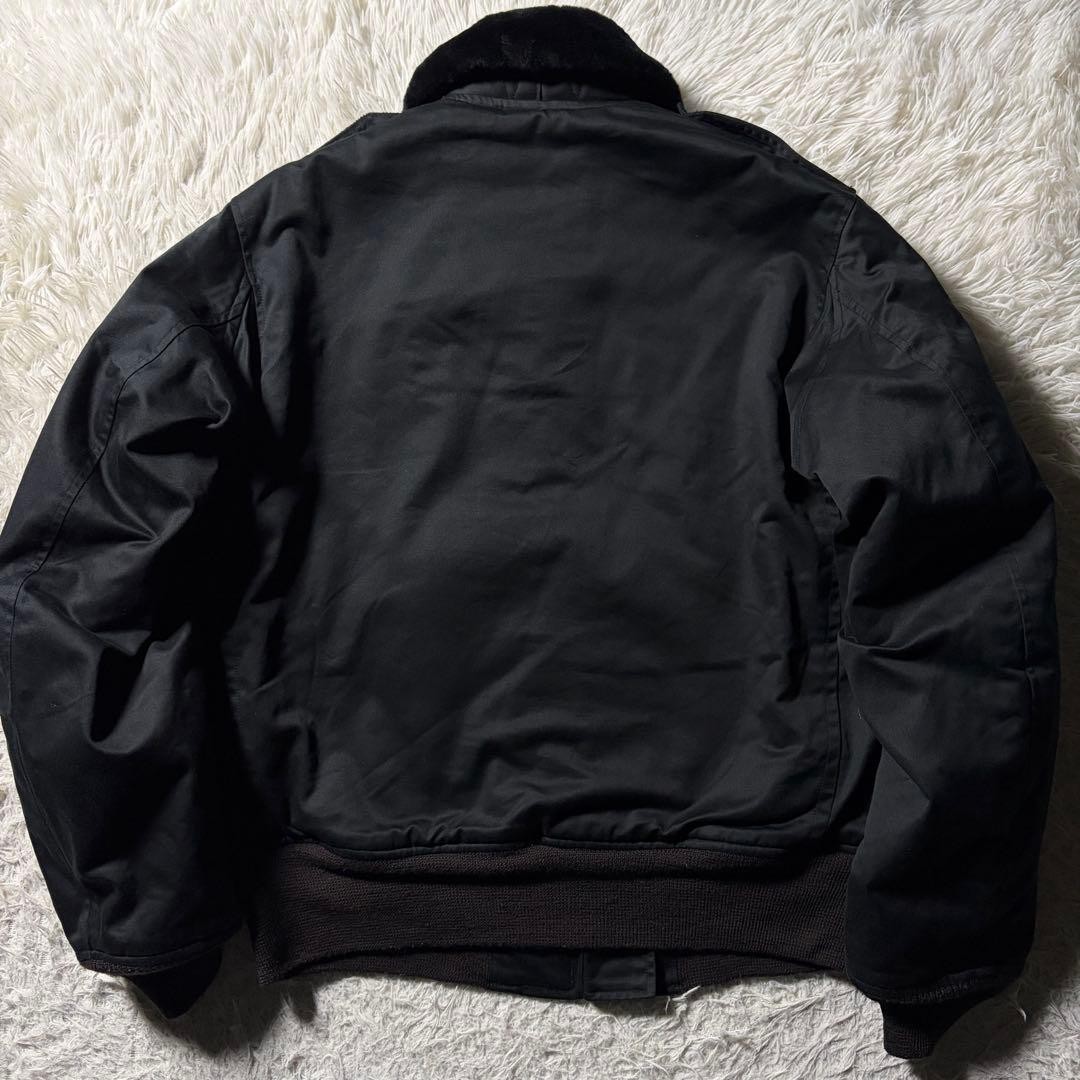 BUZZ RICKSONS Flight Jacket B10 Black William Gibson 38 Vintage