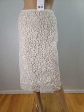 Vintage Van Raalte White Half Slip All Lace Detail Style 6867 Size Small A