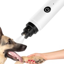 Rechargeable Electric Dog Nail Grinder LED Light Quiet Pet Nail Trimmer