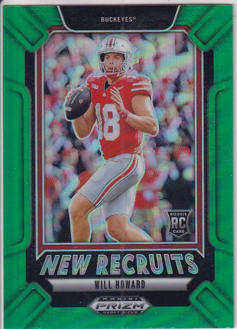 2024 Panini Prizm Draft Picks - Student Orientation Will Howard Green