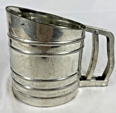 Foley Sift Chine Triple Screen Flour Sugar Sifter Baking Kitchen Tools Vintage