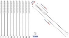 Set of 10-Pack Straw Cleaner Brush Extend 10 inch, Extra Wide 10mm diameter