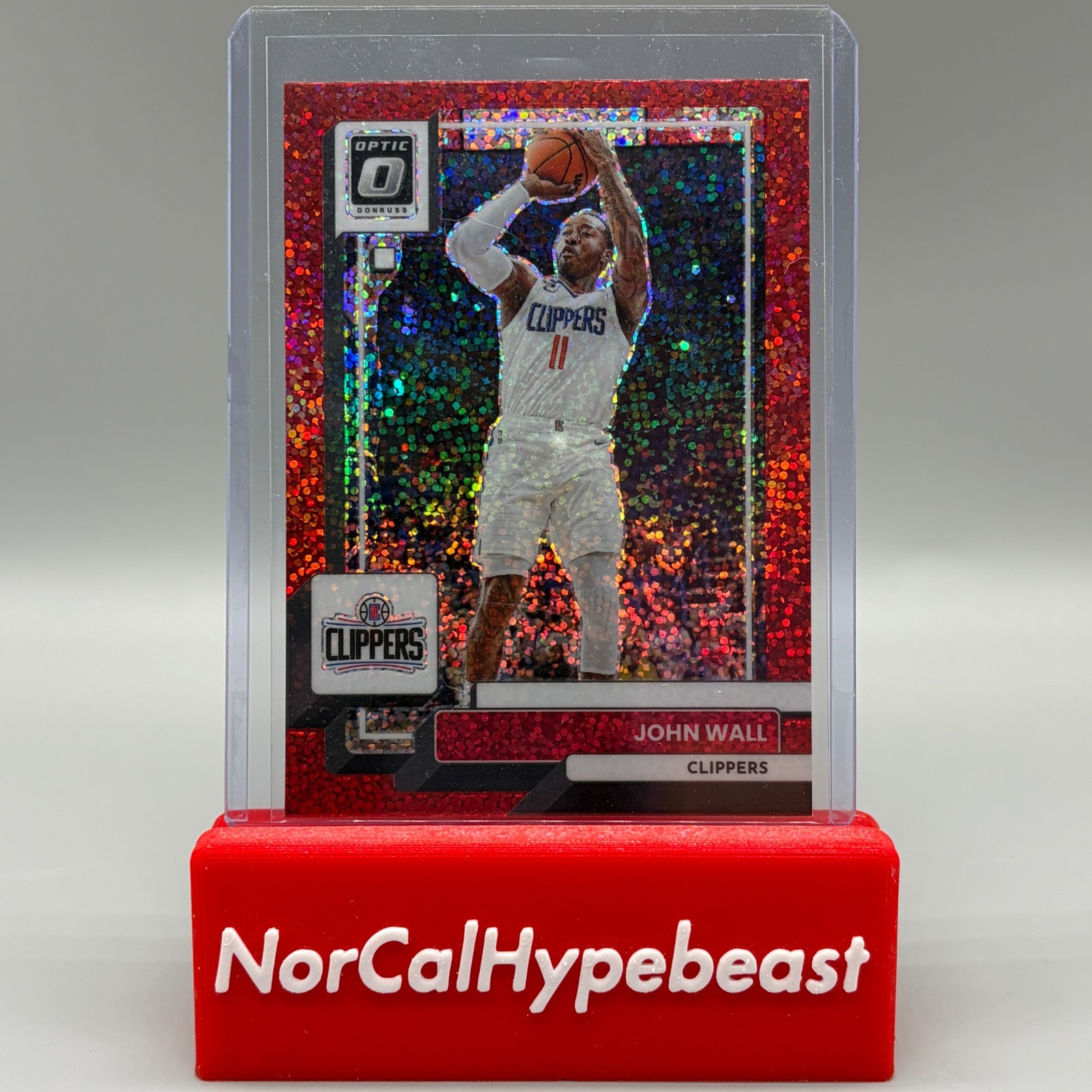 2022-23 Donruss Optic Basketball JOHN WALL #114 RED Sparkle