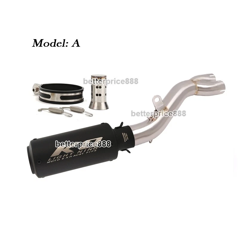 Puntas de silenciador de enlace de tubo de sistema de escape medio modificadas para 950 ADV 990 ADV Foto 2 de 4