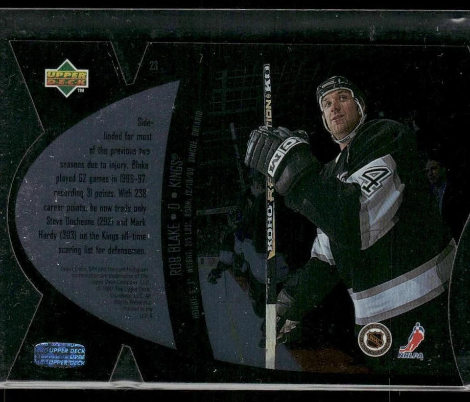 1997-98 SPx Rob Blake #23 Los Angeles Kings - Image 2 of 2