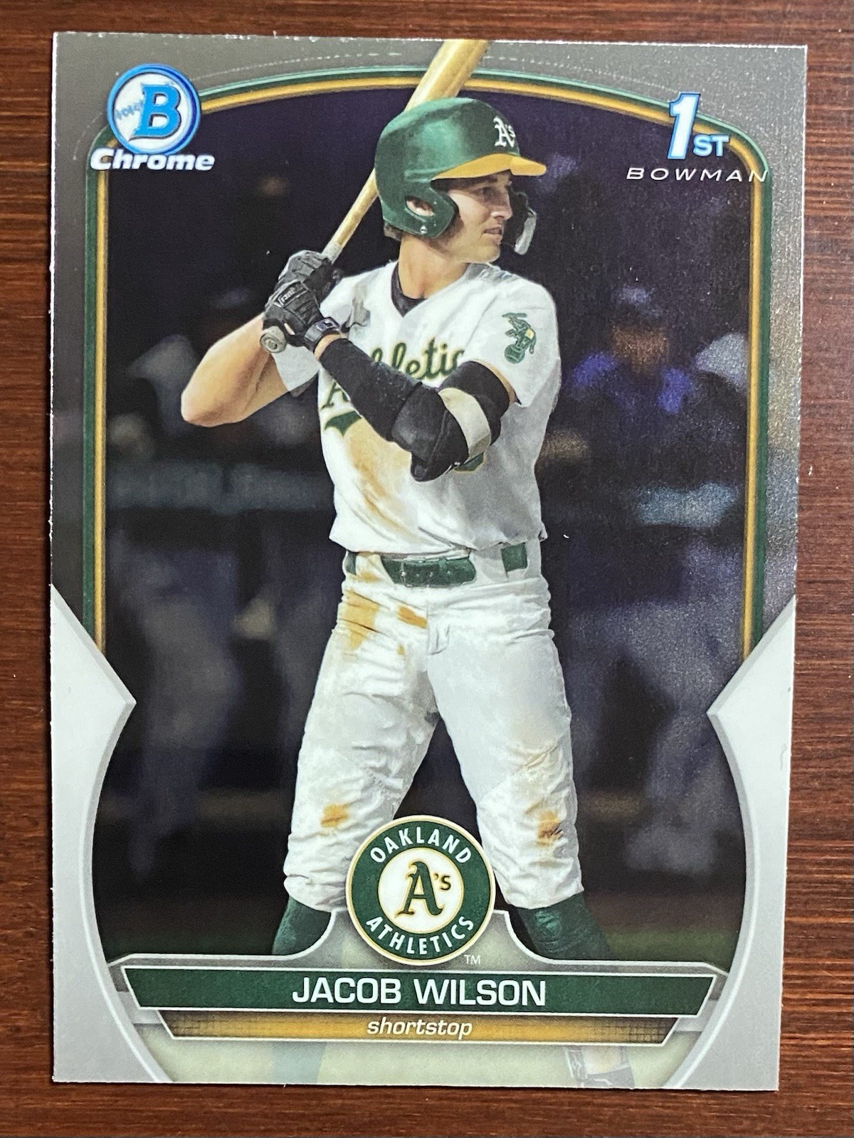 Jacob Wilson 2023 1st Bowman Draft Chrome Prospects #BDC-121 Athletics GCU