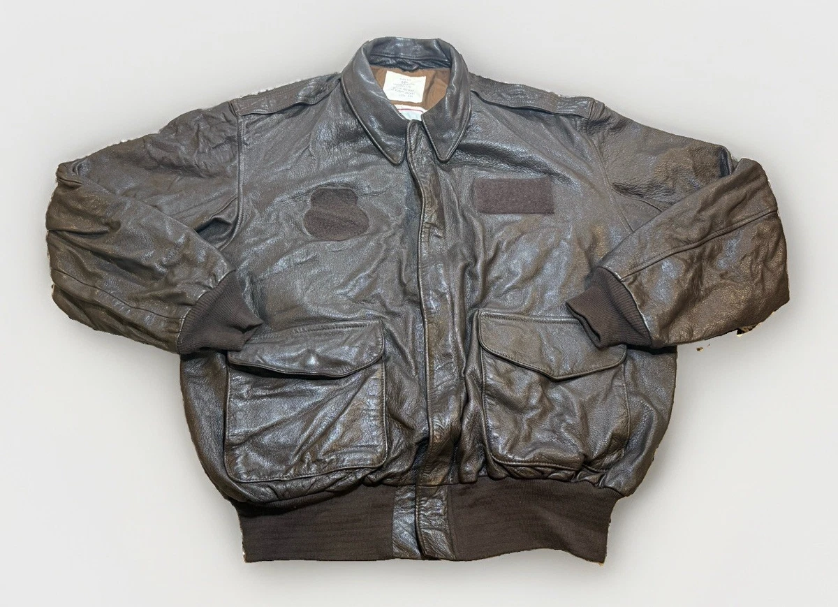 Avirex Leather Flight Jacket In Vintage Outerwear Coats & Jackets