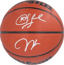 Chris Paul and James Harden Clippers Signed Wilson Authentic Series Basketball