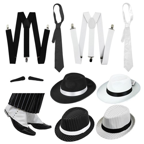 GANGSTER SET FANCY DRESS COSTUME 
