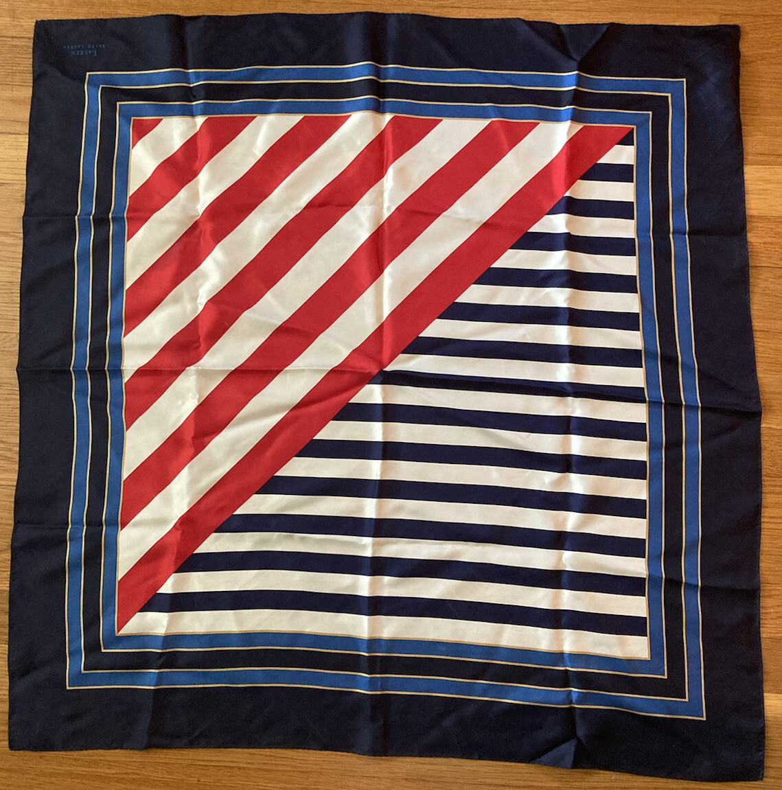 90-00s RALPH LAUREN vintage scarf ラルフ Vintage Ralph Lauren Silk Scarf, Ralph Lauren Silk Shawl