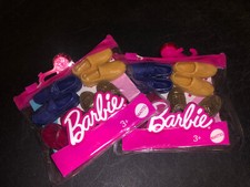 Two Packs of Barbie Accessories 4 Pairs Of Shoes For Ken Doll 