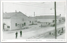 New Cumberland Pennsylvania Reception Center Street Scene PA WB Vintage Postcard
