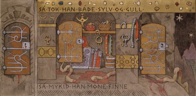 Gerhard_Munthe_-_Åsmund_bringing_Home_Silber_und_Gold_-_Google_Kunst_Projekt Poste