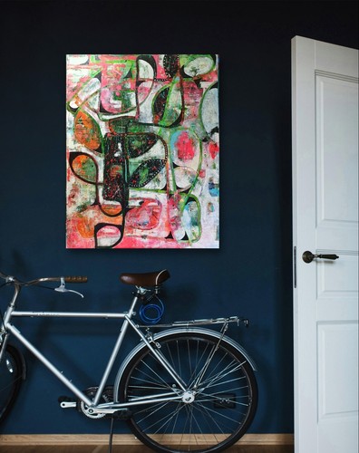 Abstract Oil Painting 1,0 m×0,8 m on Stretched Canvas - Picture 4 of 4