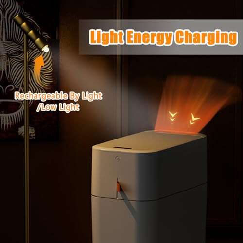 Automatic Trash Can, Bathroom Trash Cans 15 Liter / 4 Gallon Slim Smart Trash Bi - Picture 5 of 9