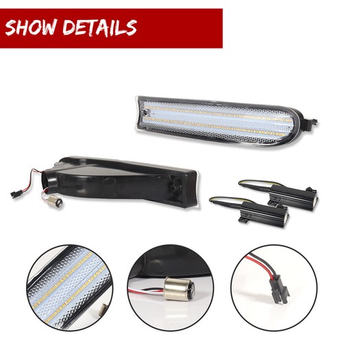 2x Clear Sequential Switchback LED Front Signal Lights For 1996-1997 Toyota Rav4 - Picture 4 of 12
