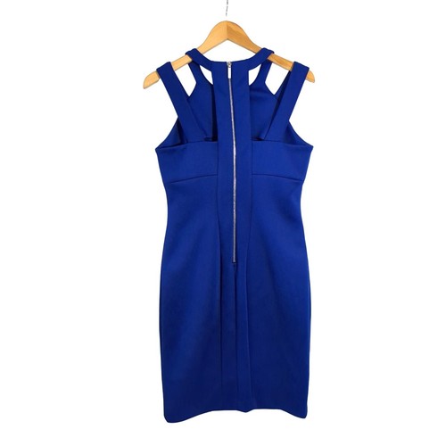 Vestido Calvin Klein para mujer 8 azul real cambio sin mangas corte forma ajuste - Imagen 2 de 12