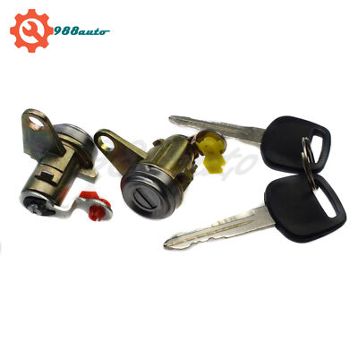 Pair Door Lock W/ Keys LH RH for 93-97 Toyota Corolla 93-95 Geo Prizm 6905112340