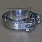 1.5inch Stainless Steel V-Band Clamp SS 304 M/F flange Exhaust Downpipe Vband