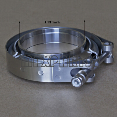 1.5inch Stainless Steel V-Band Clamp SS 304 M/F flange Exhaust Downpipe Vband 
