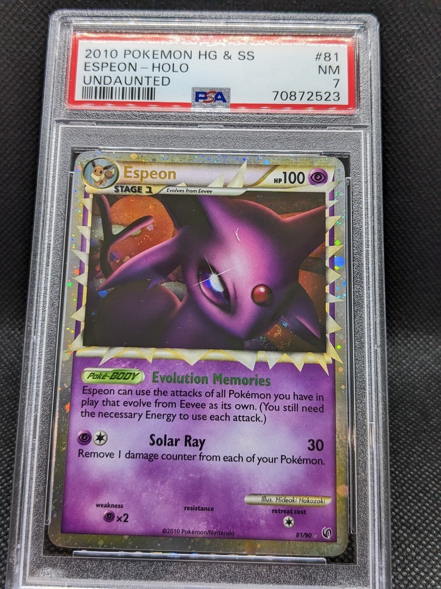 S*N様 2010 ポケモン HG & SS Espeon-Holo グレート# 2010 Pokemon HG & SS Undaunted Espeon 2/90 Cracked Ice Holo