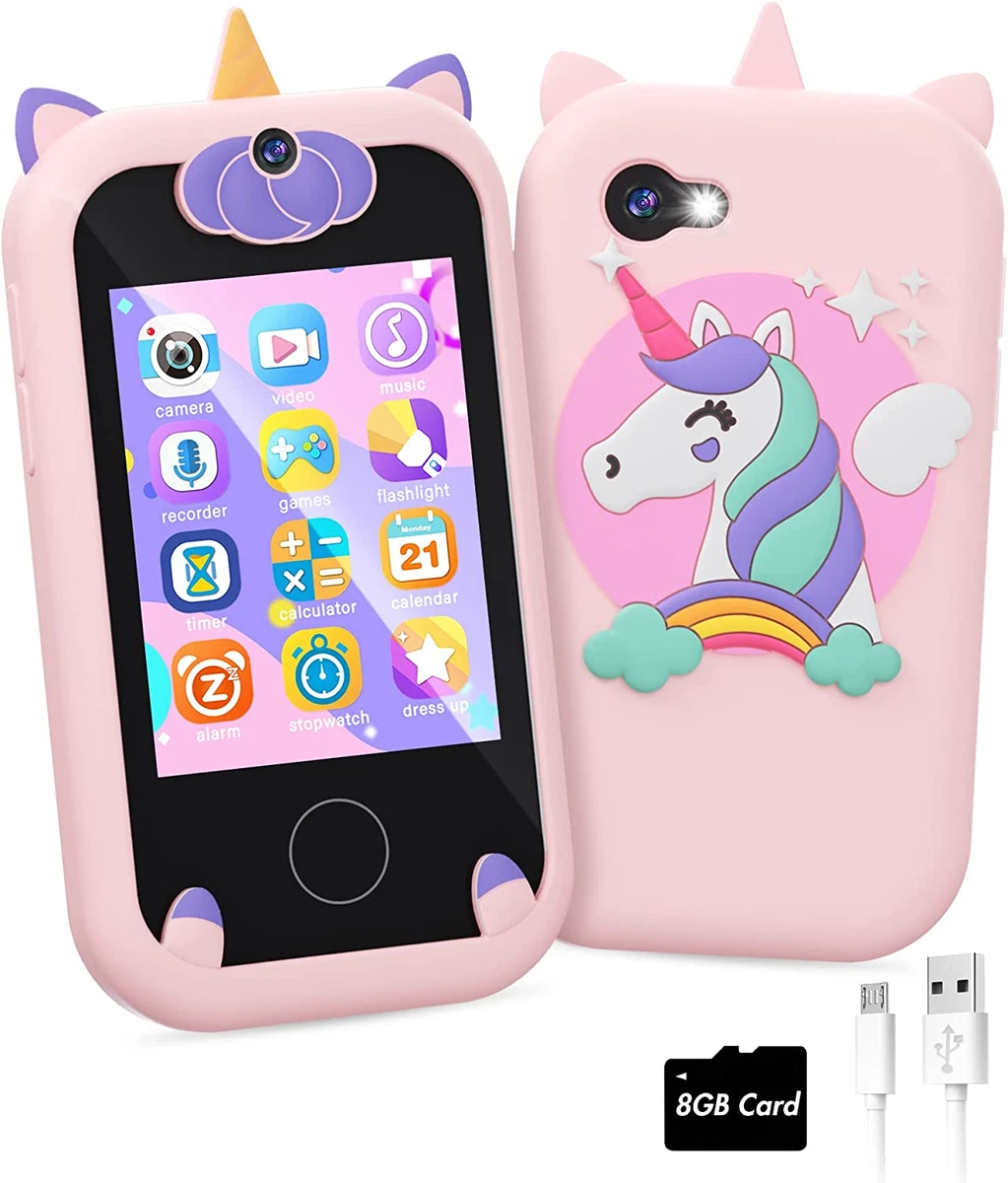 Kids Smart Phone for Girls Unicorns Gifts for Girls Toys 8-10 Years Old  Phone To