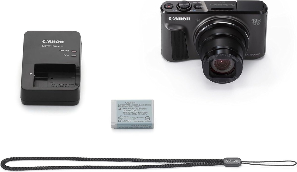 Canon Digital Camera PowerShot SX720 HS Black 40x Optical