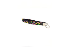Drops Colorful Key Chain Cotton Fabric Wristlet Key Fob with Key Ring New