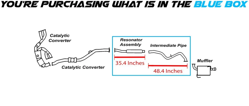 Tubo intermedio del resonador de escape se adapta a: Subaru Legacy 2010-2017 2,5 L Foto 2 de 4