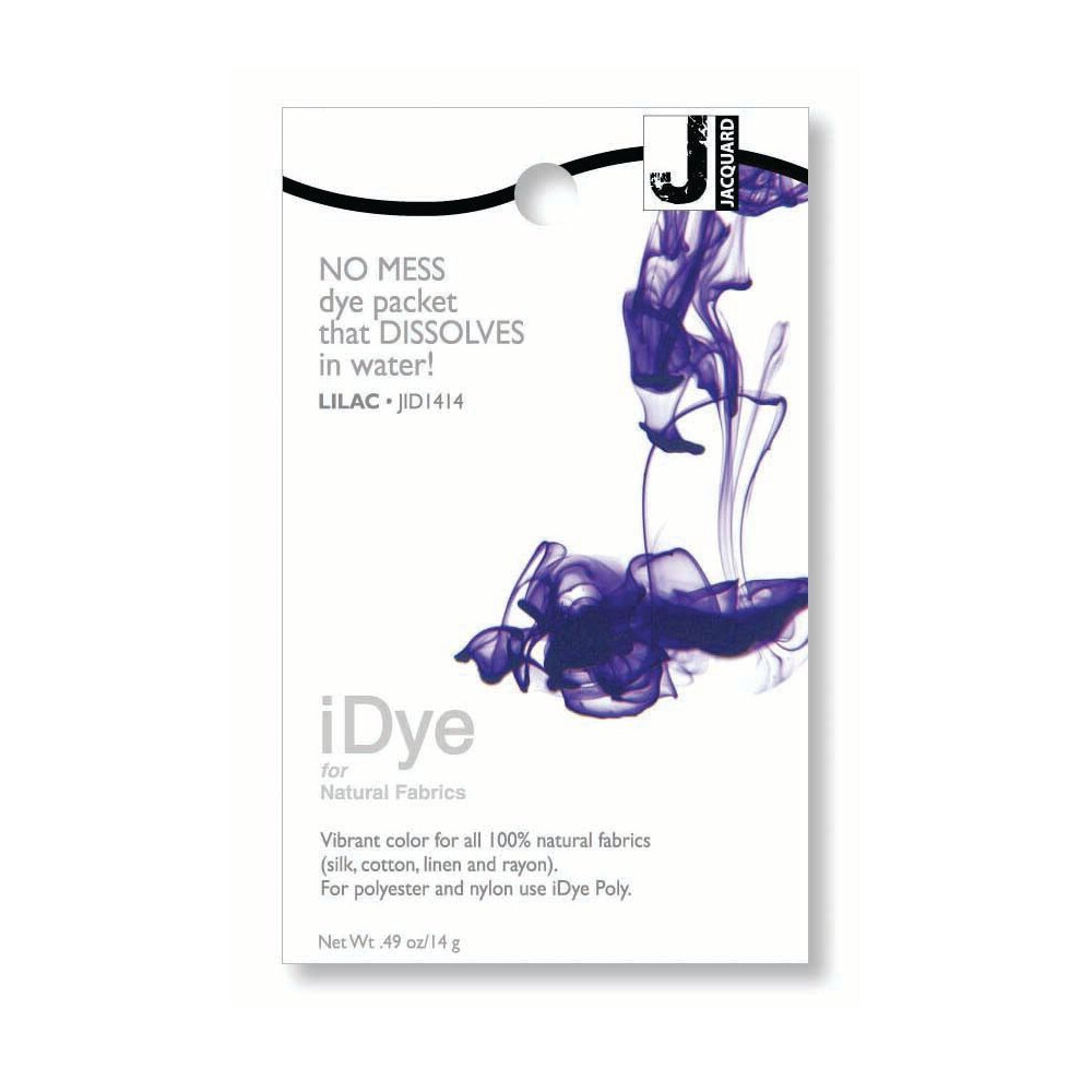 Lilac Jacquard iDye Natural Fabric Dye - Silk - Cotton - Rayon