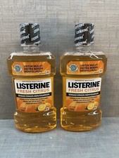 Listerine Ultraclean Fresh Citrus Mouthwash 16 oz. Pack Of 2 Ships Next Day