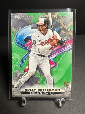 2023 Topps Inception - GREEN #30 Adley Rutschman RC - Baltimore Orioles ...
