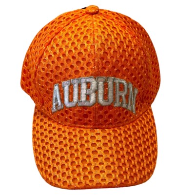 Auburn Tigers Hunter Orange Mesh Ball Cap Adjustable Strap War