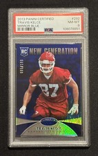 2013 Panini Certified Travis Kelsey  Generation MIRROR BLUE RC #ed 005/100 PSA 8