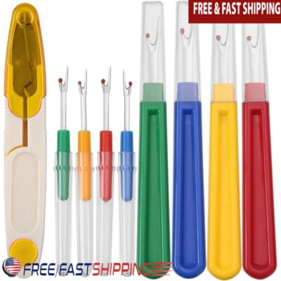 Seam Ripper Kit 4 Large 4 Small Thread Remover Tools Sewing Accessories Snips US
