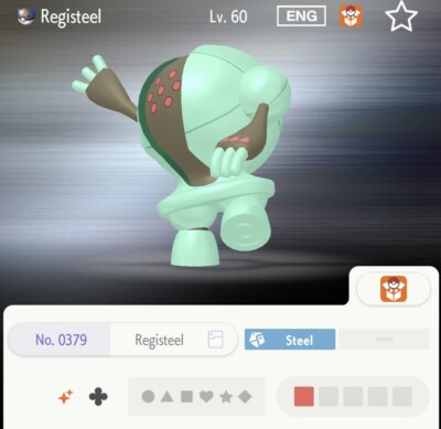EZCPokmonSHINY REGISTEELPokmon Link TradeShiny Registeel | eBay