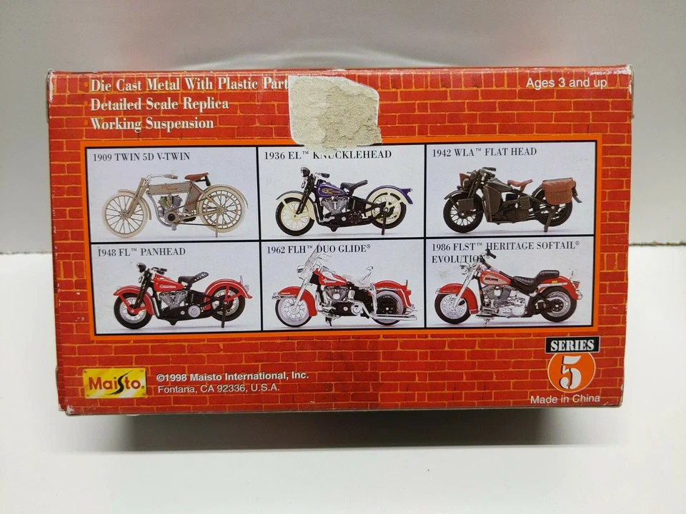 Maisto Harley-Davidson 1948 FL Panhead 1:18 Scale Motorcycle Series 5 NEW NIB - Image 2 of 4