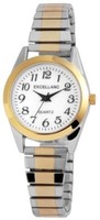 Analog Damenuhr Armbanduhr Metallzugband Bicolor Quartzwerk