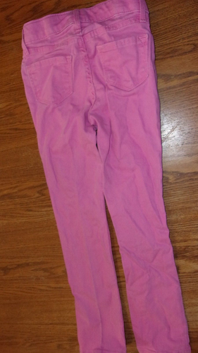 Girls Lot of 3 Sonoma Adjustable Snap Button Jeans Blue and Pink Size 6X Slim - Picture 10 of 10