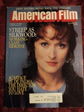 Rare AMERICAN FILM December 1983 Meryl Streep Brian De Palma John Waters