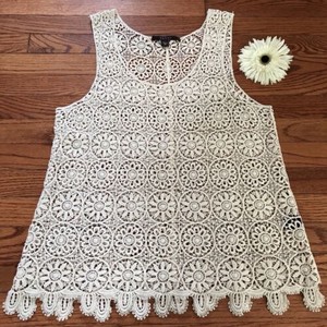 crochet lace tank top