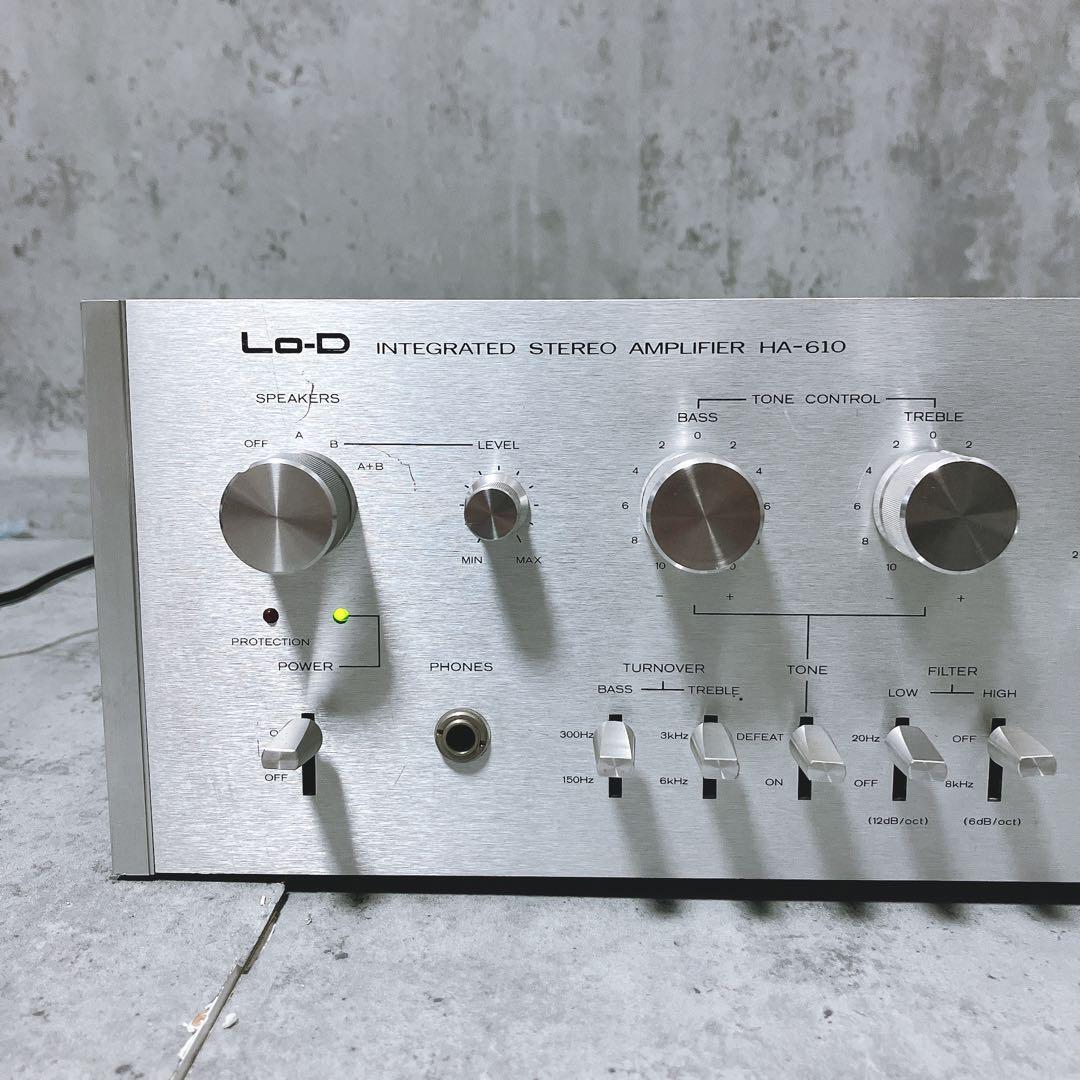 Hitachi Lo-D HA-610 Vintage Stereo Amplifier Sound Output Hitachi Lo-D HA-610 Vintage Stereo Amplifier Sound Output