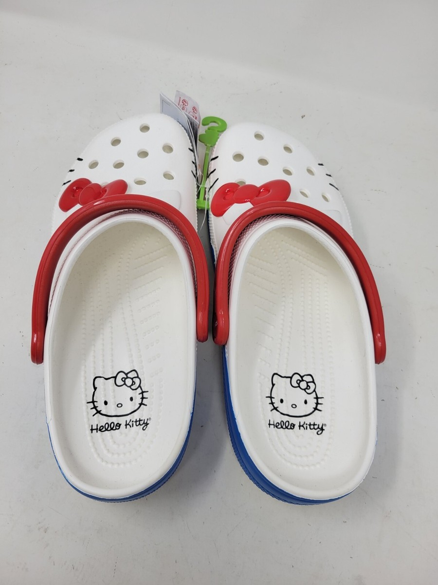 New Women's Crocs Hello Kitty Iam Classic Clog Model #209438-100