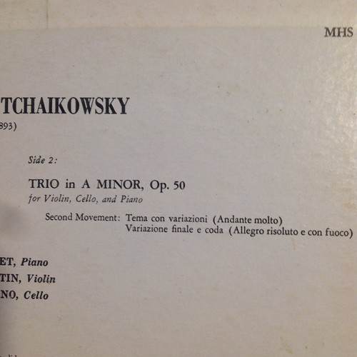 Tchaikowsky - Trio in A Minor Op. 50 - Vinyl LP - MHS 1643 - Free Shipping - Picture 4 of 10