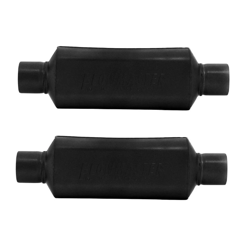 Комплект глушителей Flowmaster 12512409 2,5 дюйма центральный вход/выход 409SS Super HP-2 - Изображение 3 из 4
