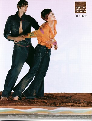 2001 VINTAGE PRINT AD - MARITHE FRANCOIS GIRBAUD CLOTHING AD2