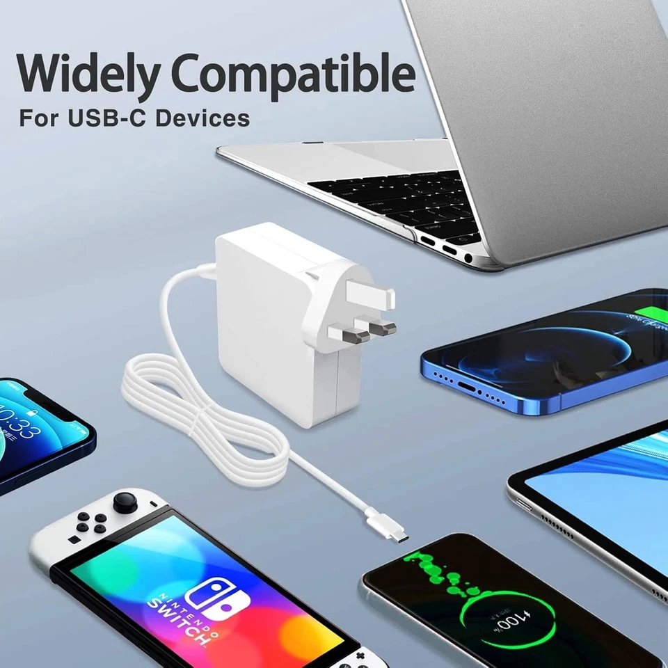 61W USB C Type C Adapter MacBook Pro 13" Core i5 i7 Charger 2017 2018 2019 2020 - Image 2 of 4