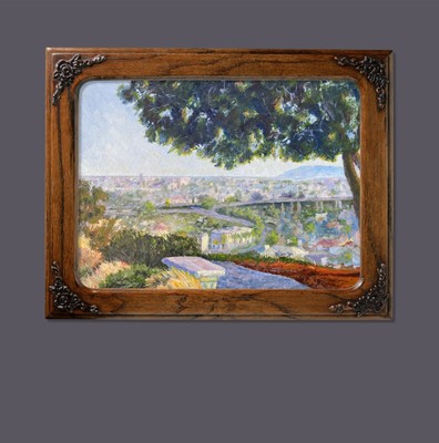 Golden Hour Above San Diego. Oil Painting. ORIGINAL. Gorgeous Impressionist Art